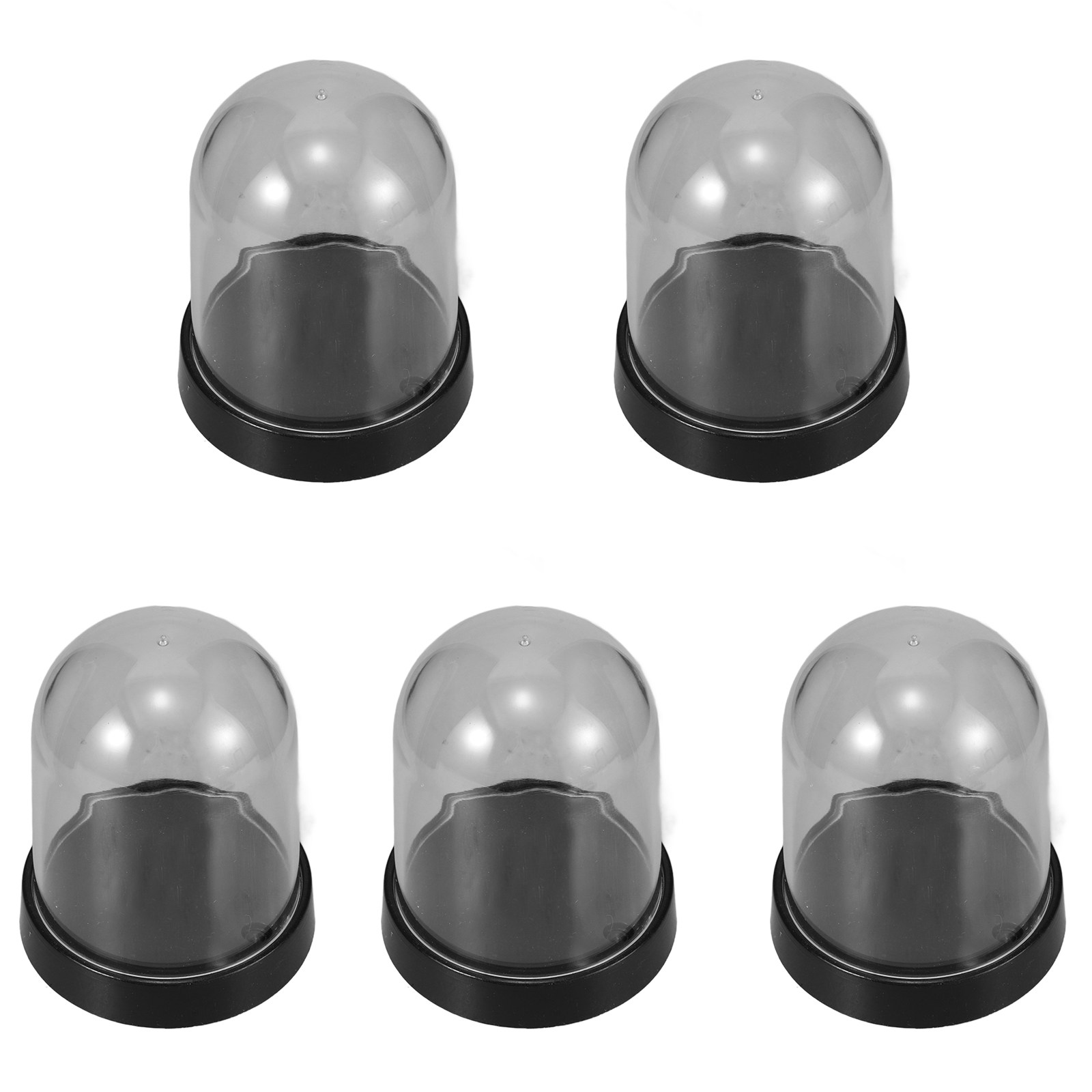 5Sets Clear Plastic Cloche Dom - огляд і ціна Plastic Dome Clear