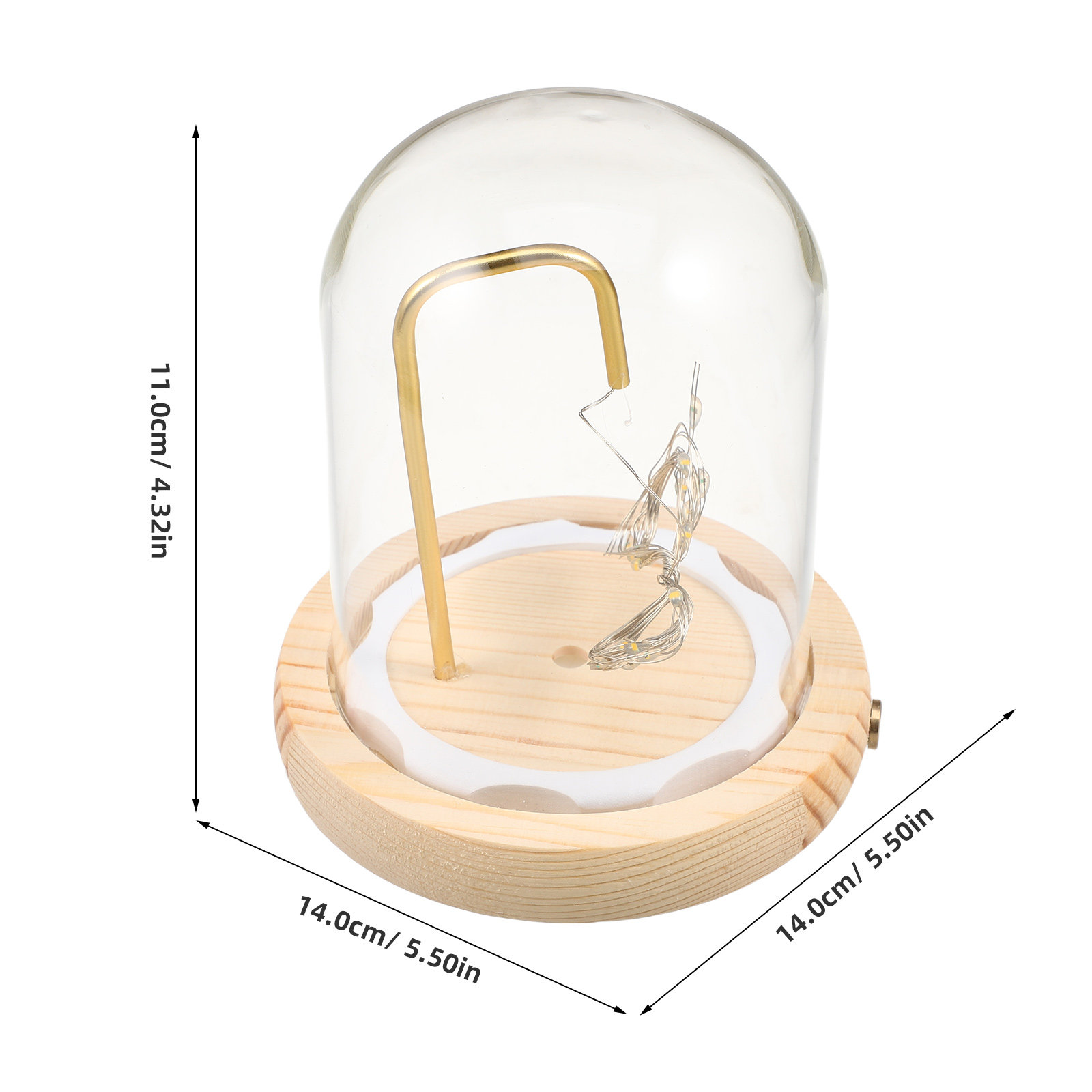 Glass Cloche Display Dome with - огляд і ціна Plastic Dome Clear