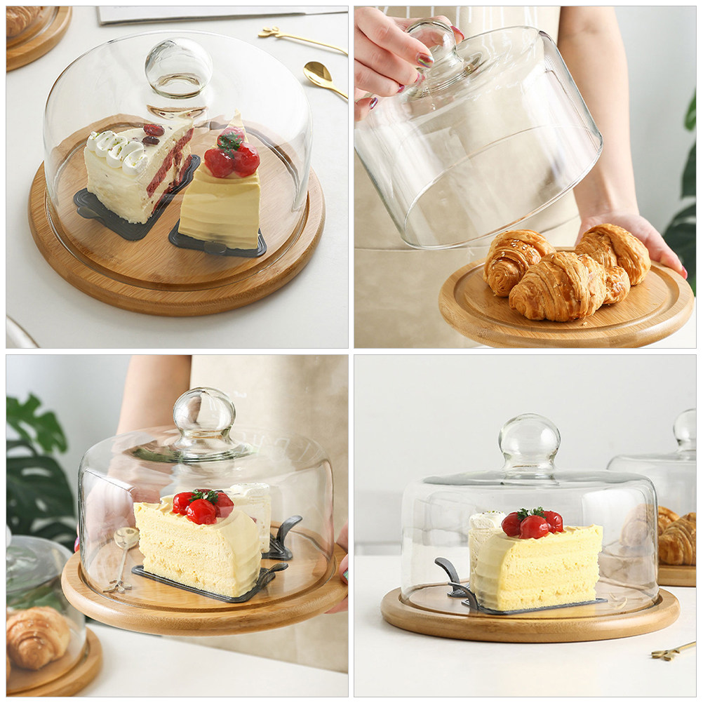 18Cm Glass Cake Dome Cover Cle - огляд і ціна Plastic Dome Clear